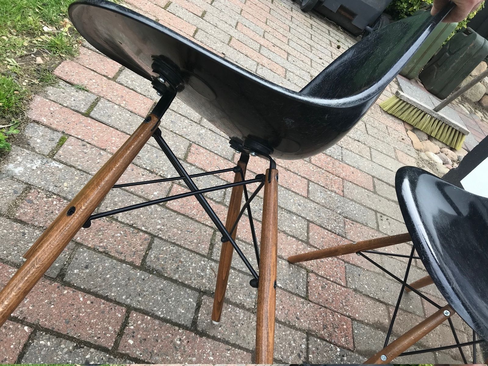Dsw Black Dining Chairs By Charles & Ray Eames For Vitra photo 3790.0