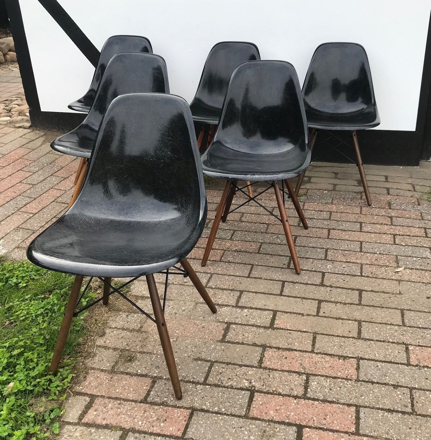 Dsw Black Dining Chairs By Charles & Ray Eames For Vitra photo vintage