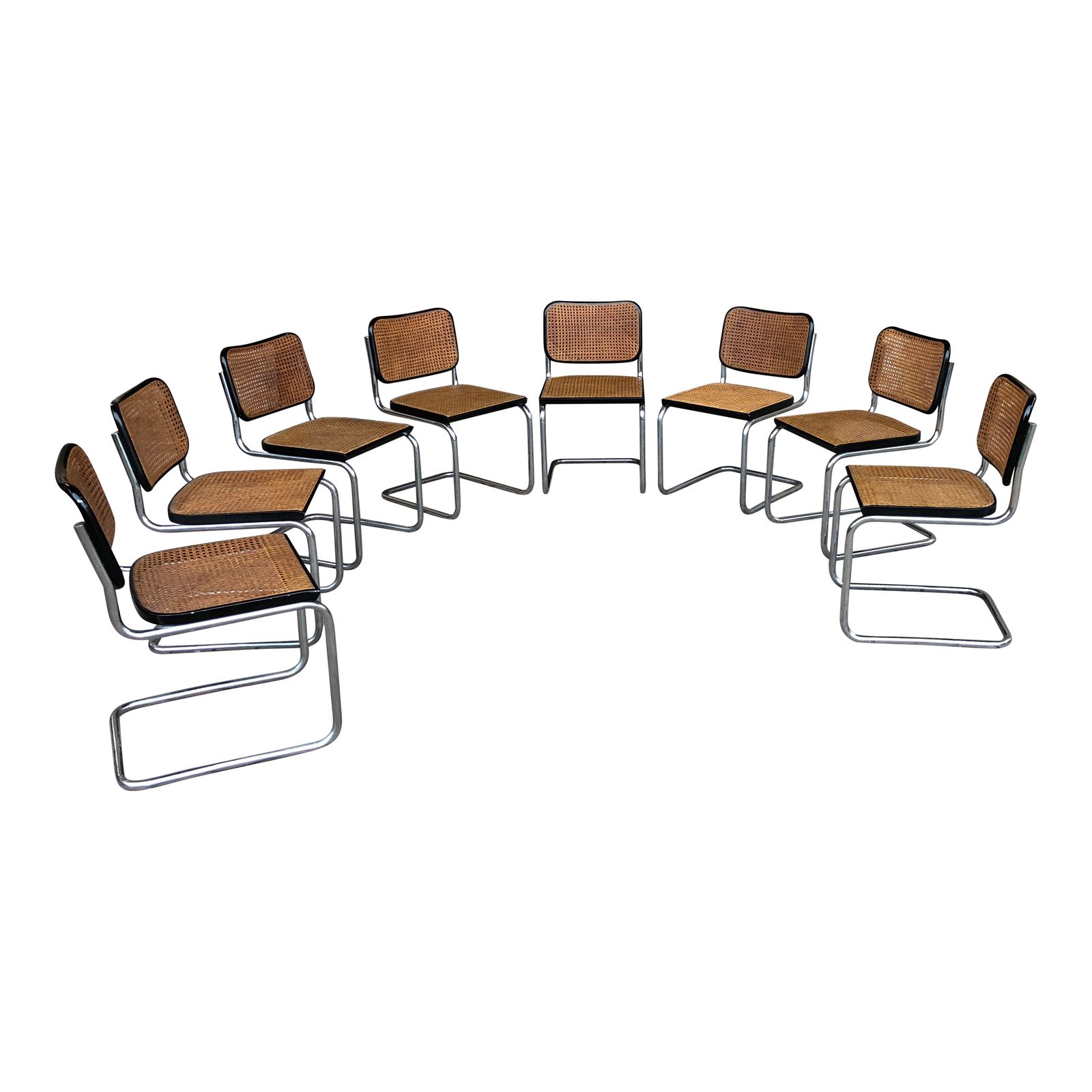 Marcel Breuer B32 Cesca Dining Room Chairs For Gavina Knoll, 1963, Set Of 8 photo for sale