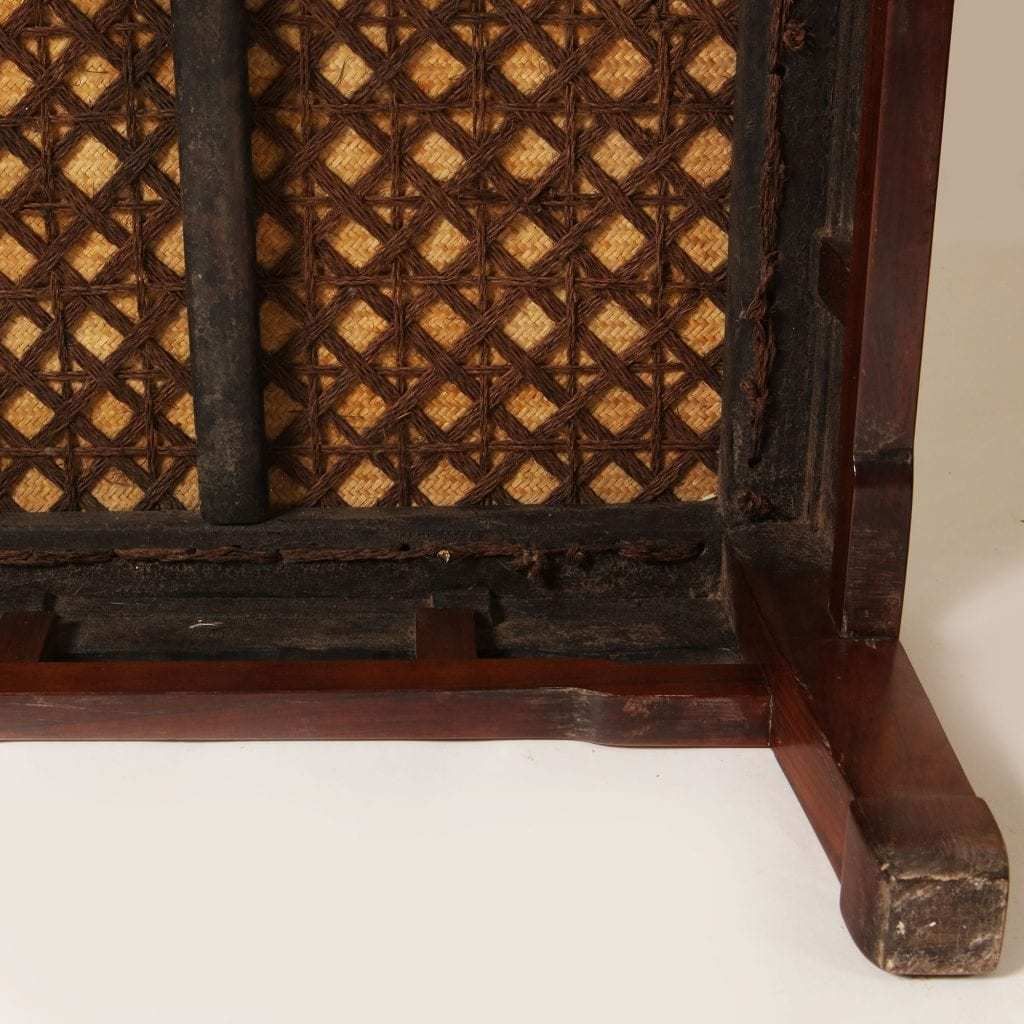 A Very Rare Huanghuali Square Meditation Stool, Chandeng 18th Century photo for sale