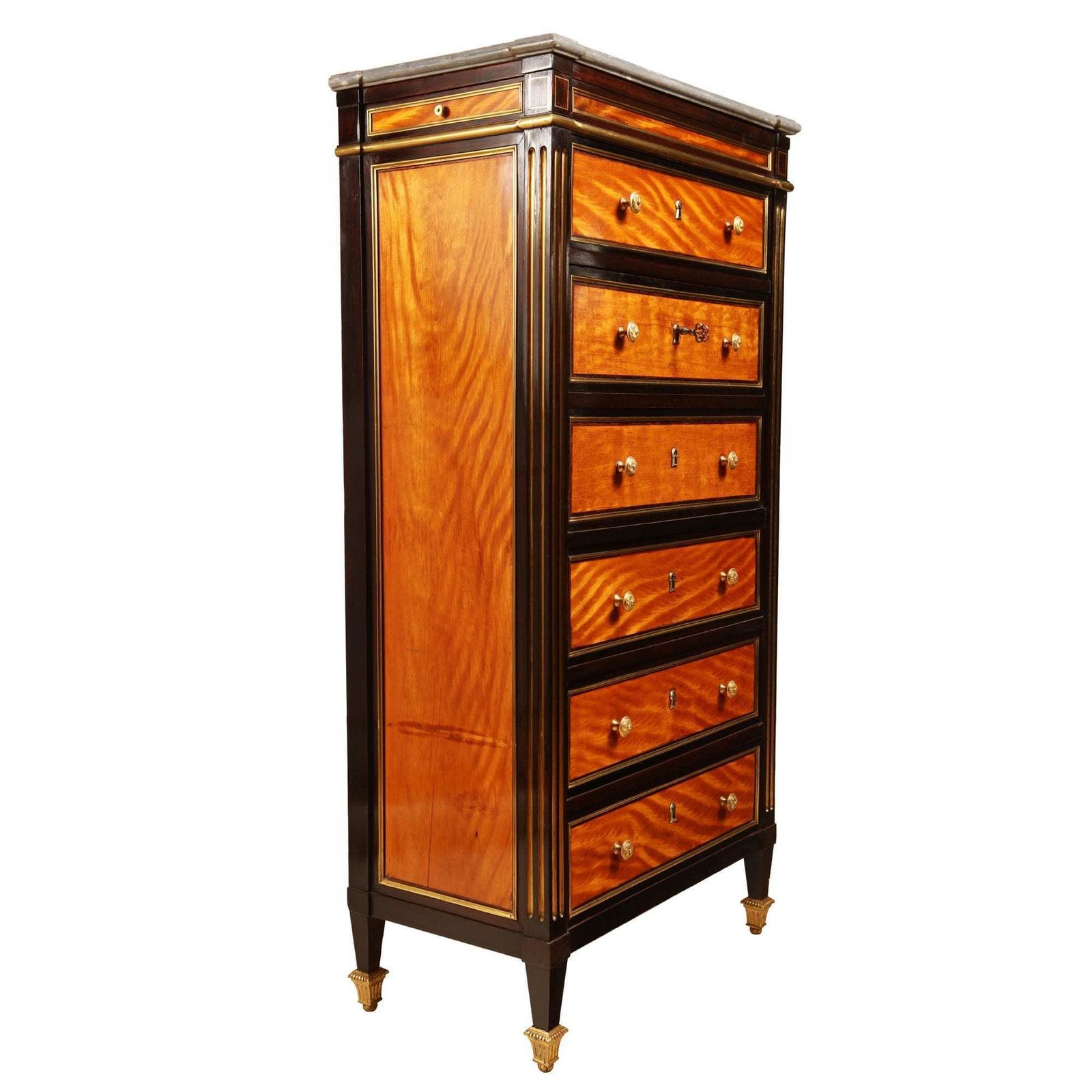 The Governor Of Stockholm’s Louis XVI Style Satinwood Secretaire Abattant photo buy