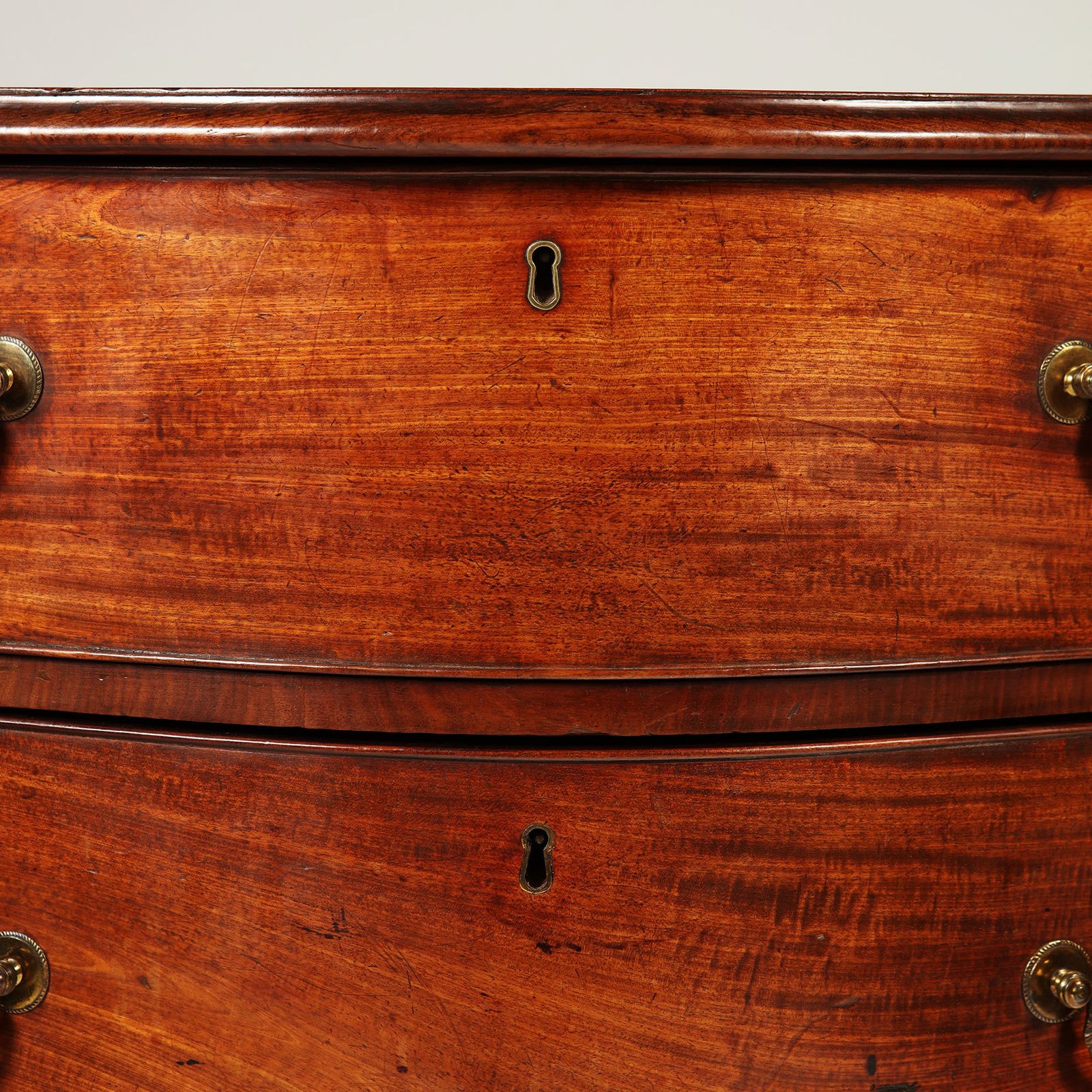 George III Serpentine Chest Of Drawers Attributed To Henry Hill Of Marlborough photo vintage
