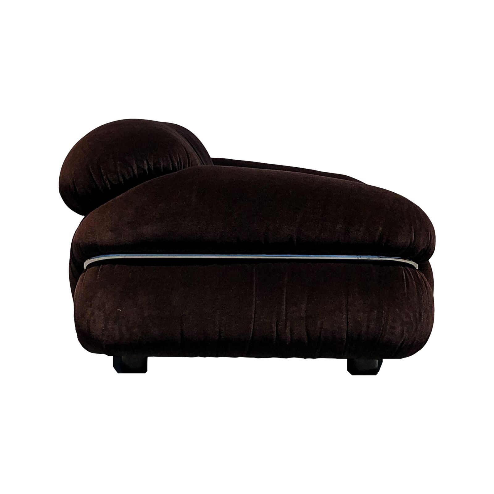 Pair Of Sesann Space Age Alpaca Velvet Lounge Chairs By Gianfranco Frattini For Cassina, 1972 photo 9000.0