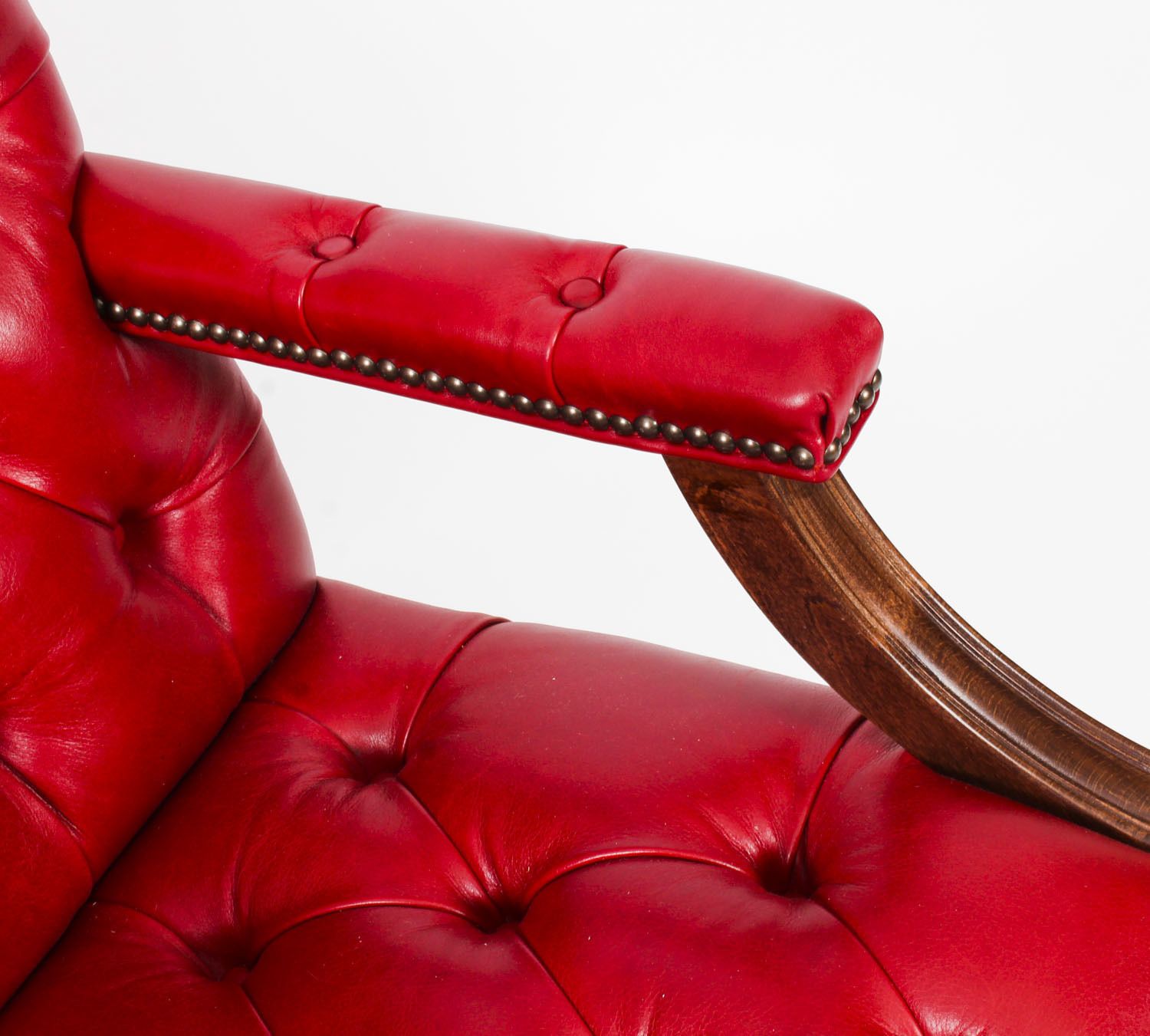 Bespoke English Handmade Gainsborough Leather Desk Chair Gamay photo buy