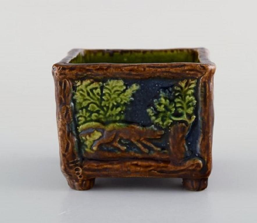 Karl Holst For Höganäs, A Pair Of Antique Art Nouveau Bowls In Glazed Ceramics photo furniture