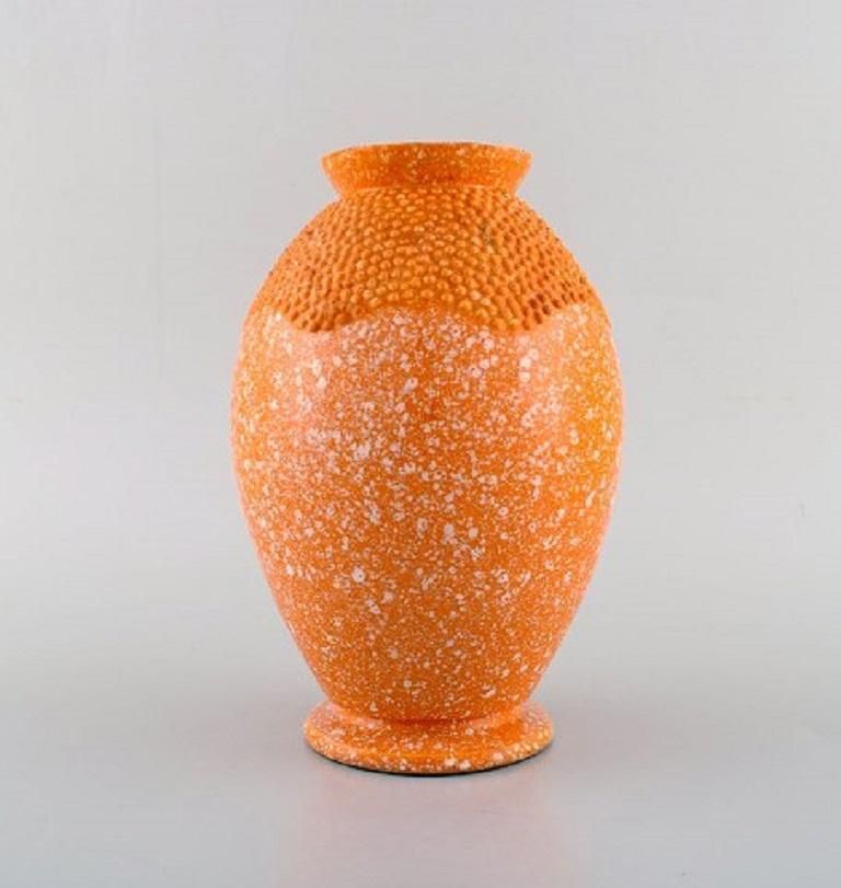 Andre Fau For Boulogne, Art Deco Vase In Glazed Ceramics, 1940s photo furniture