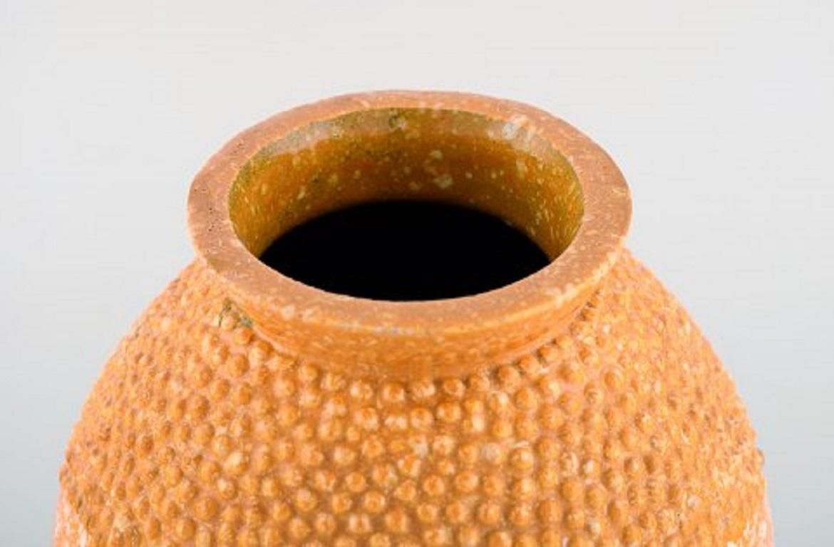 Andre Fau For Boulogne, Art Deco Vase In Glazed Ceramics, 1940s photo 628.0