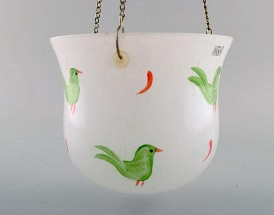 Ulrica Hydman Vallien For Kosta Boda, Hanging Herbal Pot In Art Glass photo 188.0