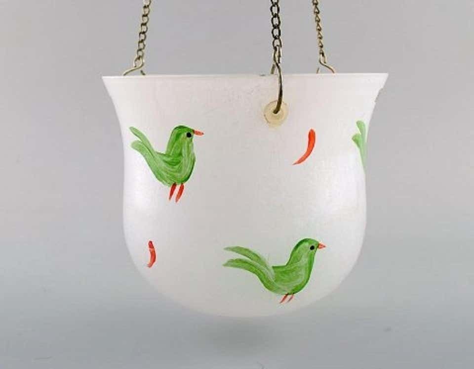Ulrica Hydman Vallien For Kosta Boda, Hanging Herbal Pot In Art Glass photo vinterior