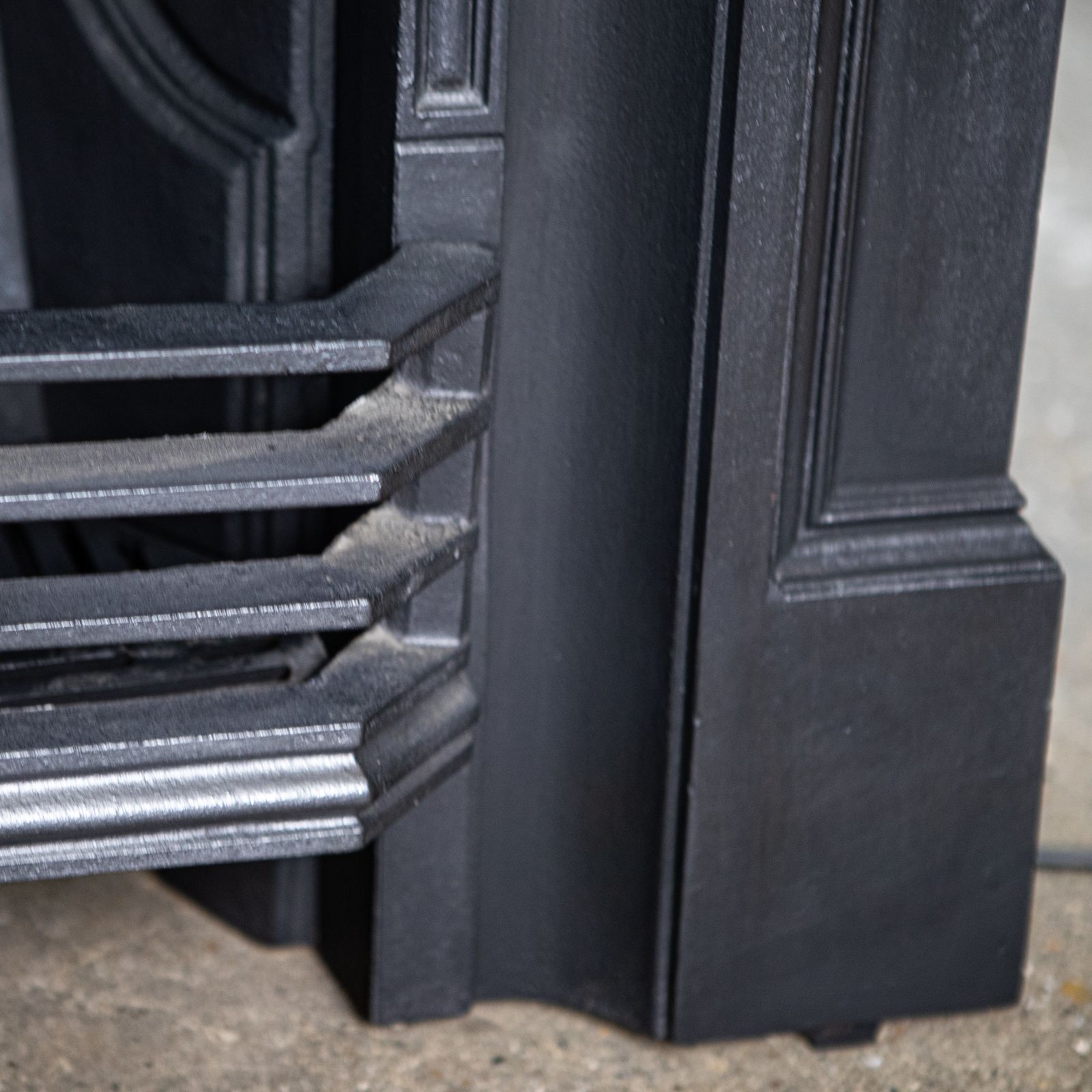 photo furniture Antique Cast Iron Combination Fireplace