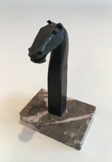 Freddy Franckaert Kuntsmind. Stylish Horse Head Sculpture. Circa 1920 photo buy