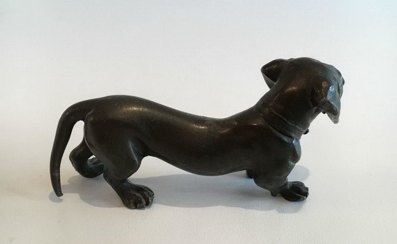 Small Bronze Teckel. Circa 1880 photo Art
