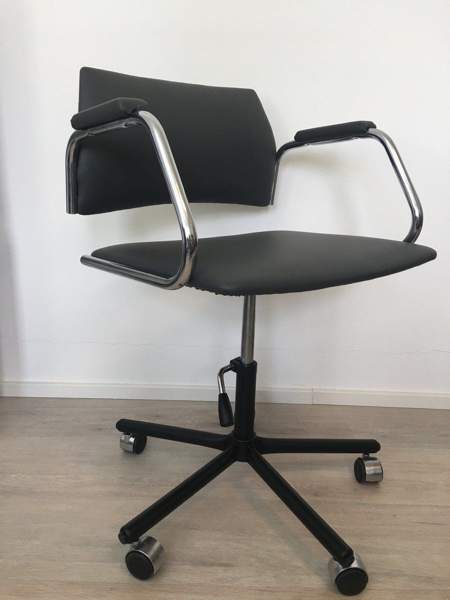 Grey Desk Chair From Kovona, 1986 photo for sale