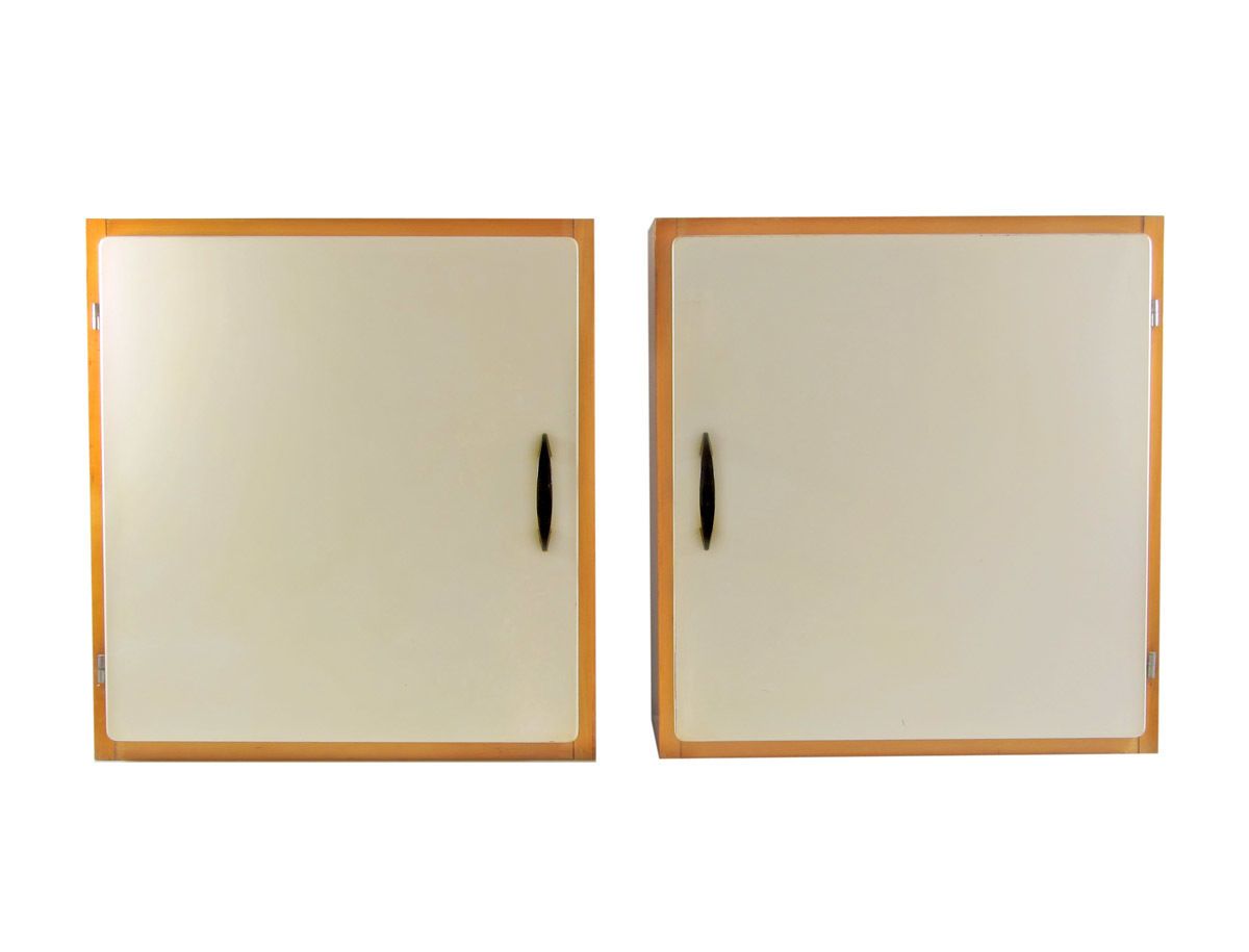 Twee Houten Keukenkastjes Uit De Jaren 1960 Van Nanninga Houtfabriek photo Meubels