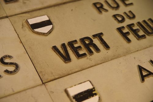 Unique Art Work Made Of An Old City Street Names Zinc Plaques photo vinterior