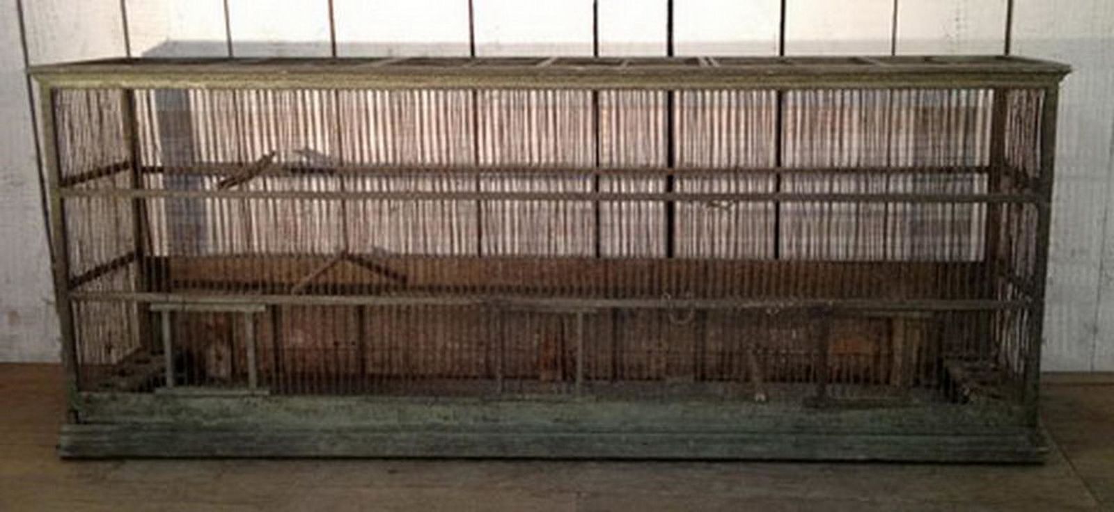 Long Birdcage. Original Paint. Circa 1920 photo furniture