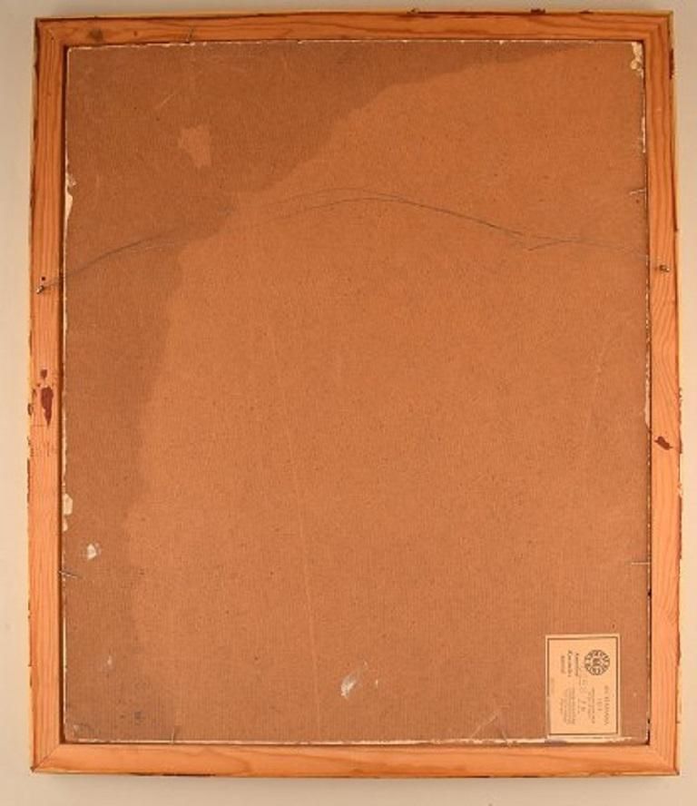 Margareta Sandberg Hög, Swedish Artist, Oil On Board, 1960s photo buy