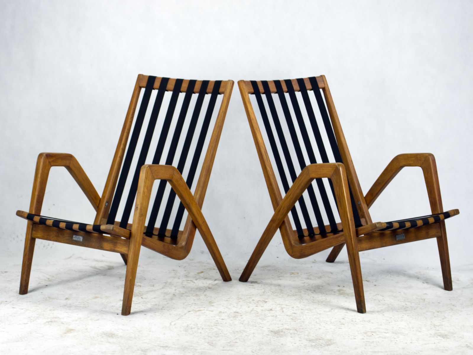 Mid Century Armchairs / Easy Chairs By Jan Vanek For Uluv Czechoslovakia 1950s photo 3600.0
