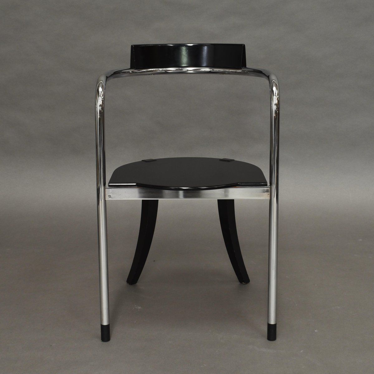 Italian Chrome Dining Chairs By David Palterer For Zanotta, 1980s, Set Of 2 photo vintage