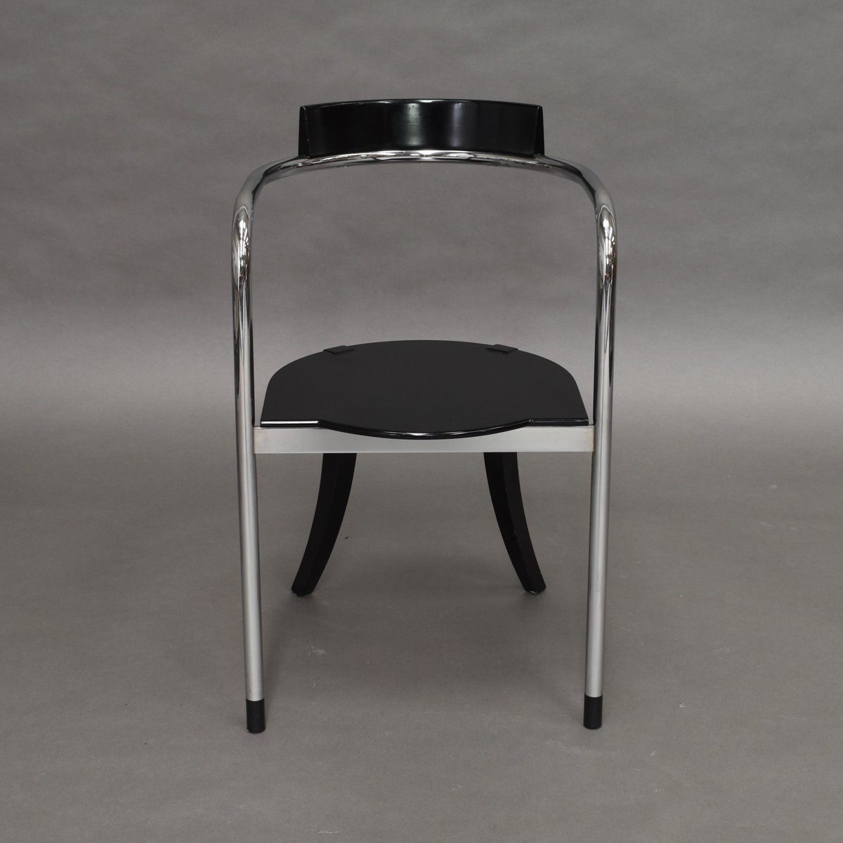 photo furniture Italian Chrome Dining Chairs By David Palterer For Zanotta, 1980s, Set Of 2