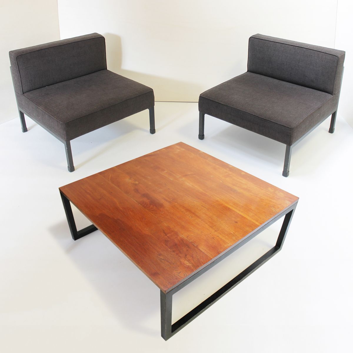 Coffee Table And Two (2) Armchairs By Wim Den Boon, Netherlands 1958