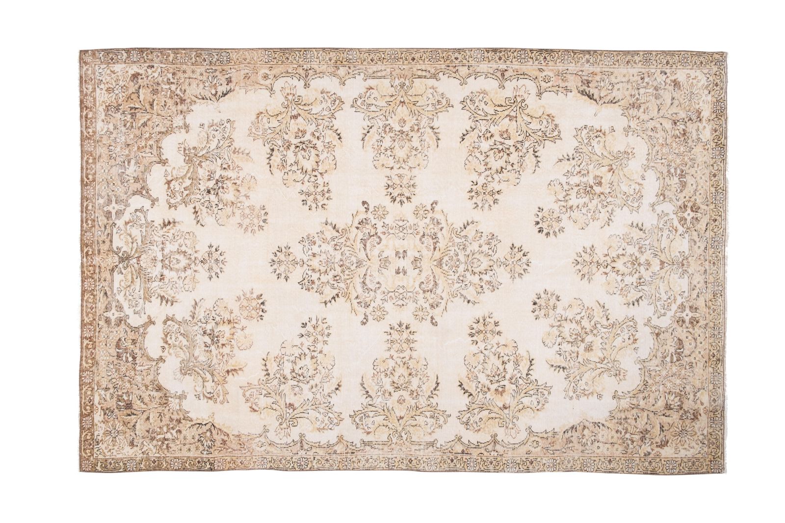 Textiles Oversize Turkish Oushak Rug With Soft Color 6'11" X 10'6" photo