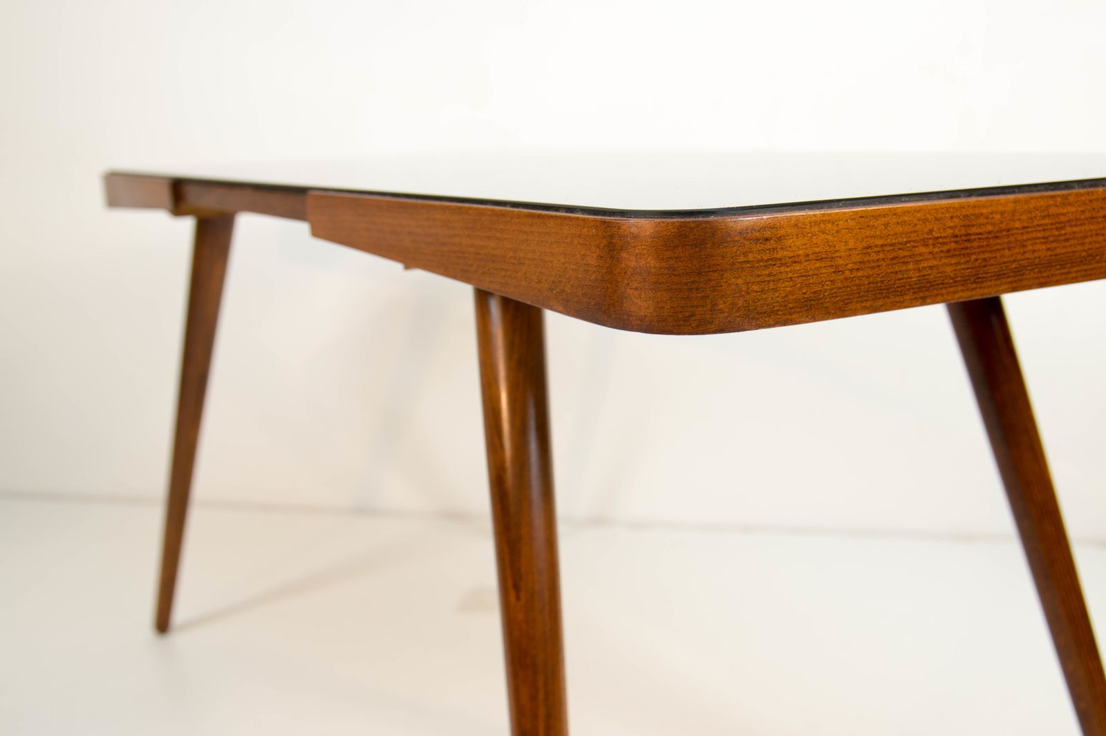 Black Glass Coffee Table By Jiri Jiroutek, 1963 photo for sale