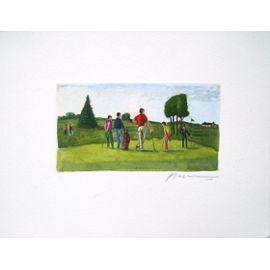 Sepulcher Patrice   Watercolor Engraving   Golf