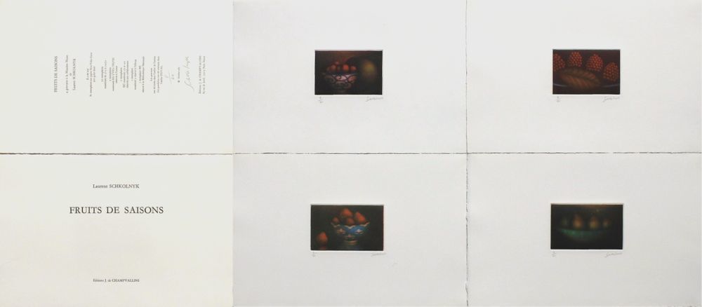 Laurent Schkolnyk Seasonal Fruits   Portfolio Of 4