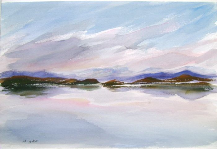 Gallet Ch   Original Watercolor   Norway