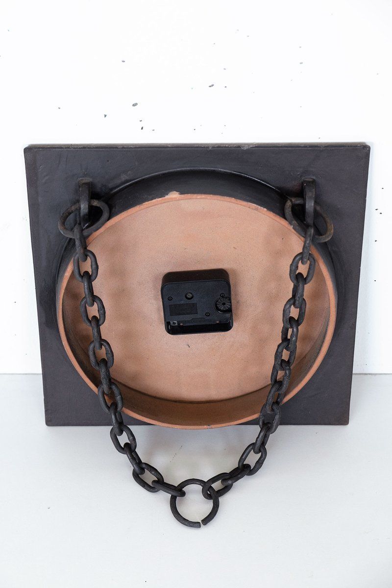 Brutalist German Ceramic Wall Clock By Carstens Tönnieshof For Kienzle International, 1980s photo furniture