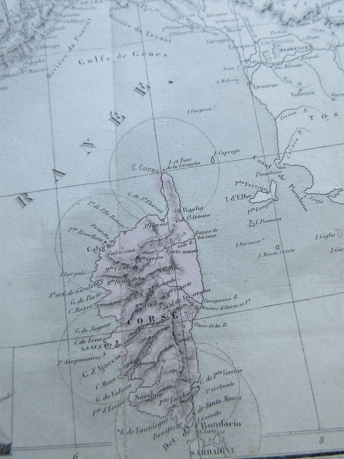 Carte Physique Et Politique De La France. Par M.M. Drioux Et Ch. Leroy  1866 photo vinterior