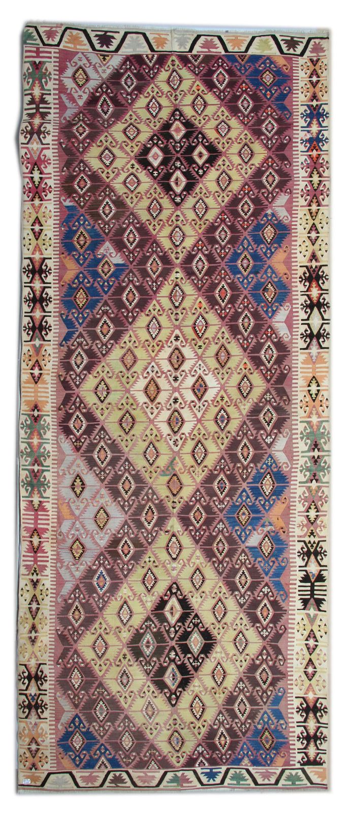 Antique Rugs Kilims Runner Anatolian Carpet Geometric Rugs Uk 163 X 414 Cm