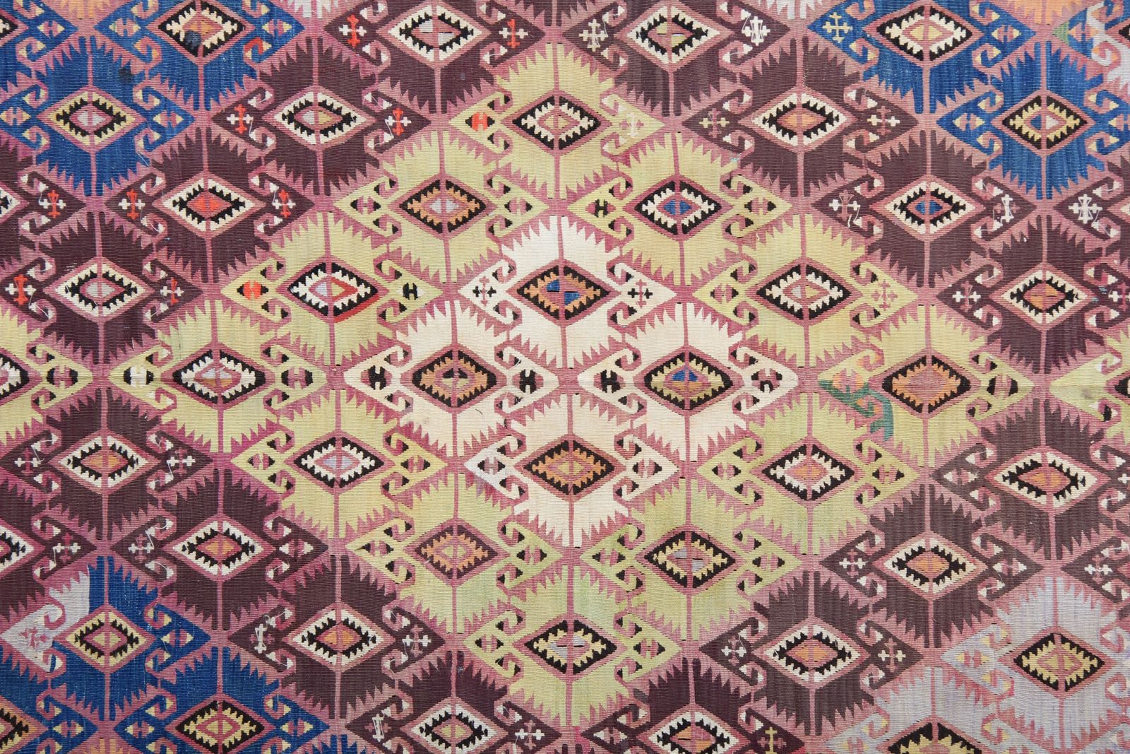 Antique Rugs Kilims Runner Anatolian Carpet Geometric Rugs Uk 163 X 414 Cm photo for sale