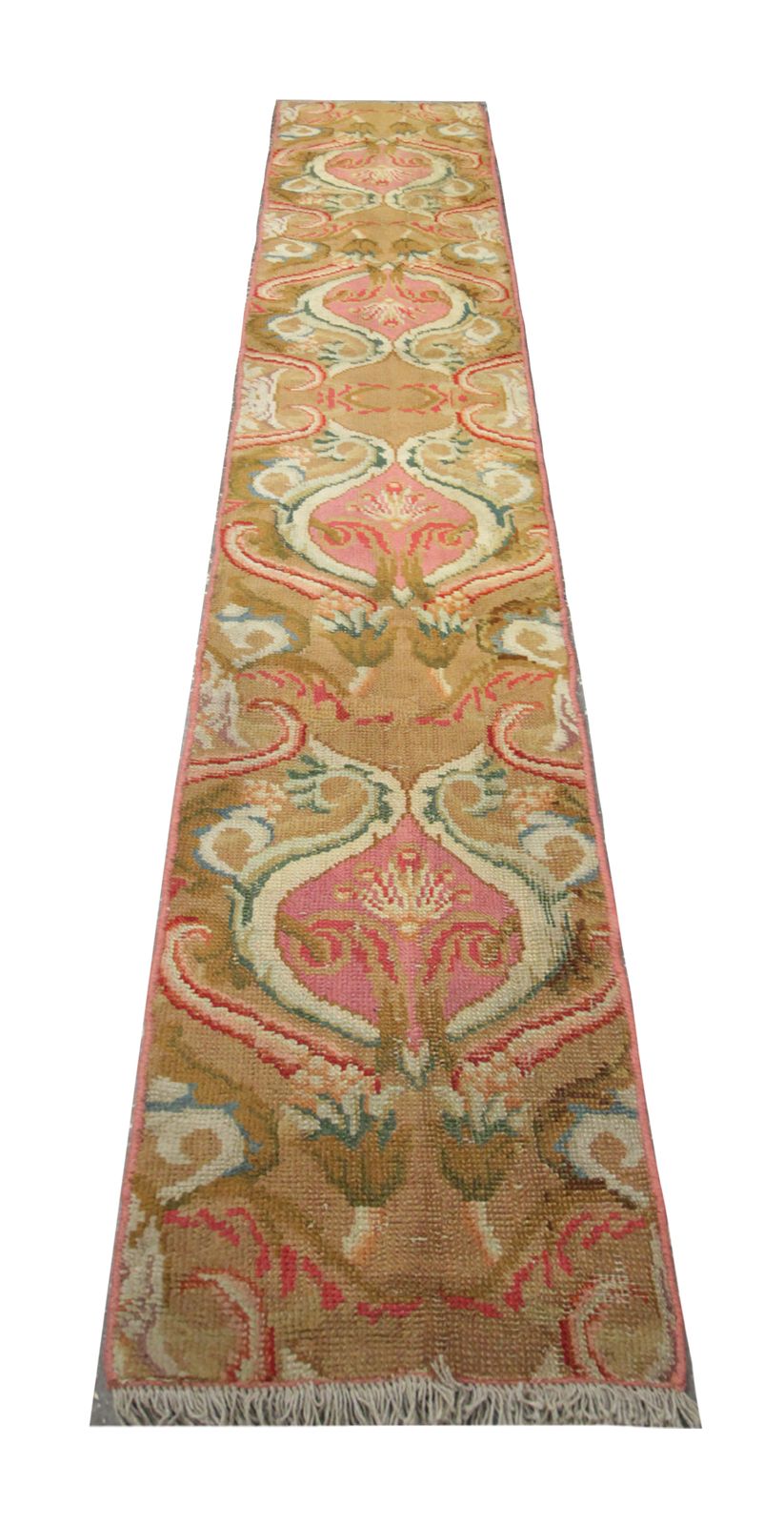 Antique Rugs And Runners English Axminister Carpet Rug 48x307cm photo for sale