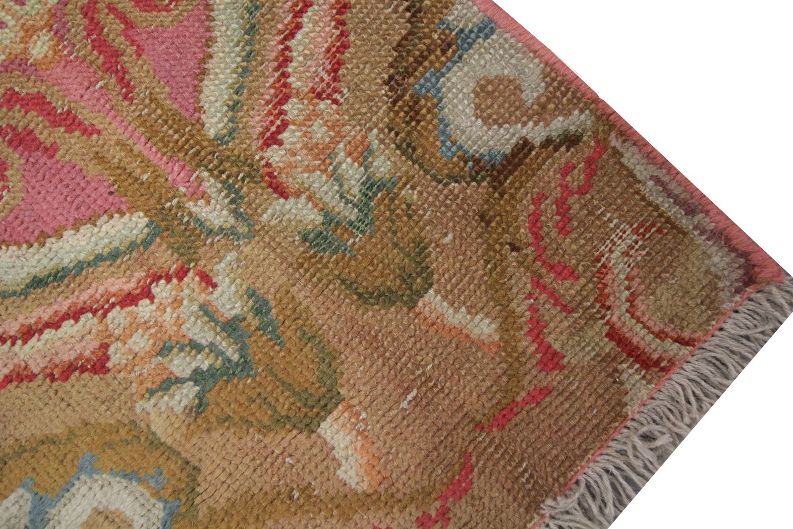 Antique Rugs And Runners English Axminister Carpet Rug 48x307cm photo Textiles