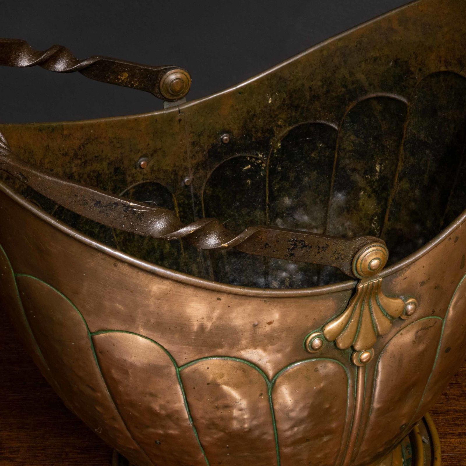 Victorian Copper Coal Helmet photo furniture