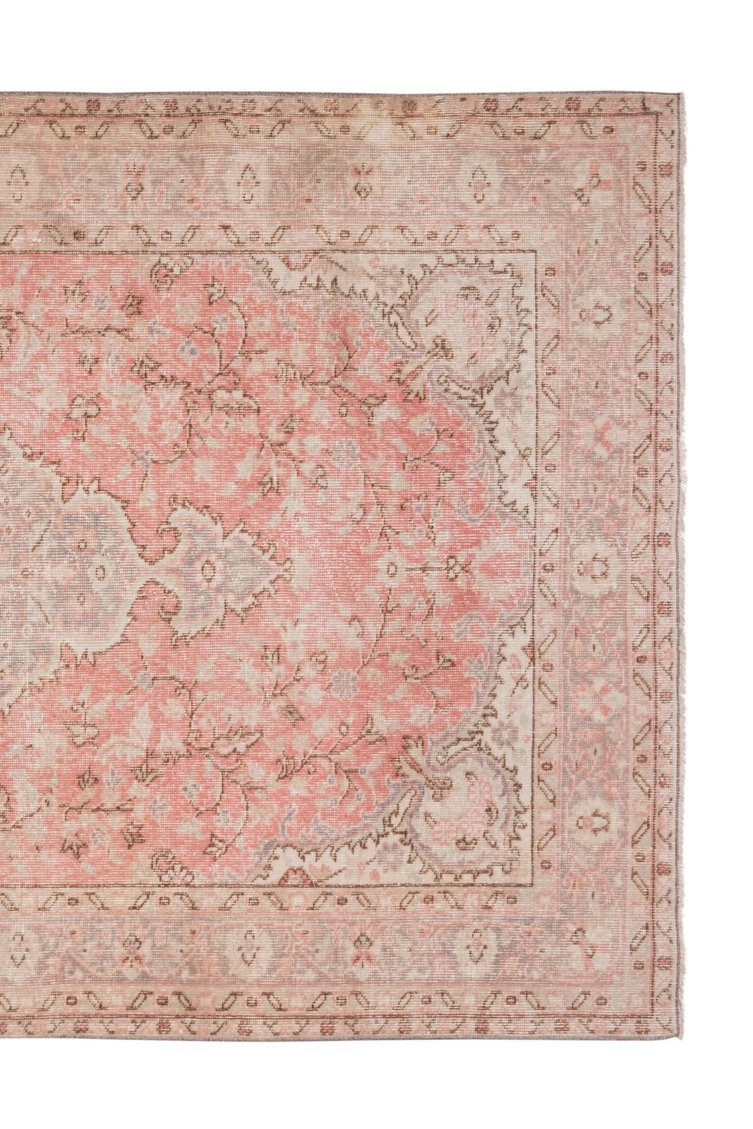 Vintage Floral Woolen Sparta Rug 6' X 8'9" photo for sale