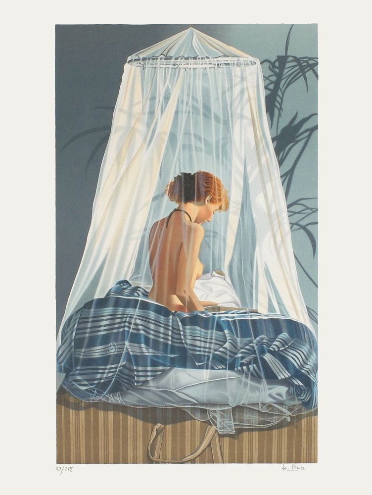 Prince Nadine (Born 1942)   Lithograph   La Moustiquaire