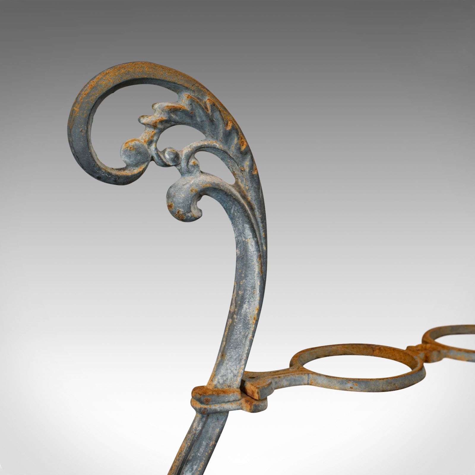 Vintage Outdoor Stand, French, Cast Iron, Planter, Stick, Art Nouveau, C.1950 photo vintage