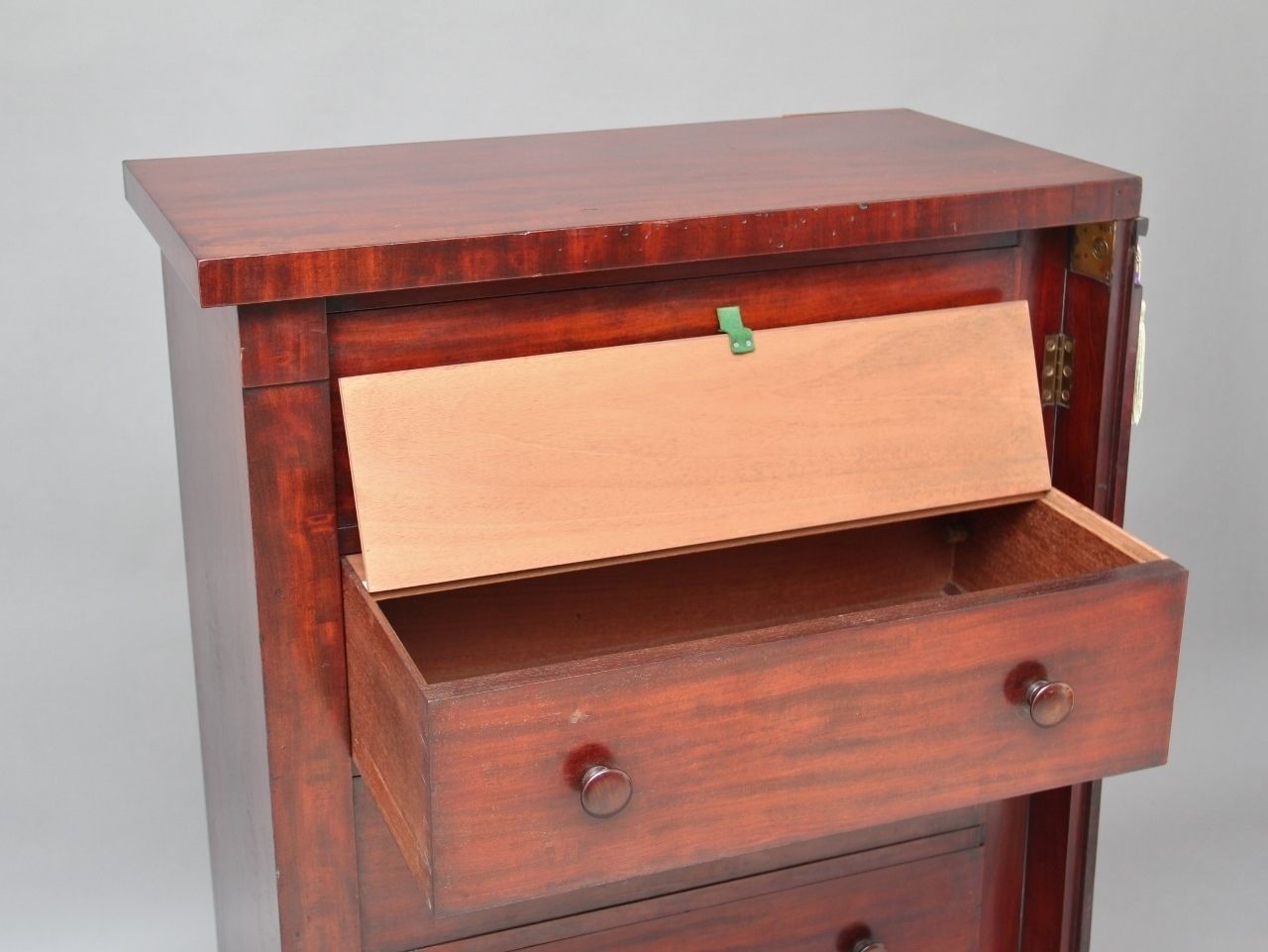 photo for sale 19th Century Mahogany Wellington Chest