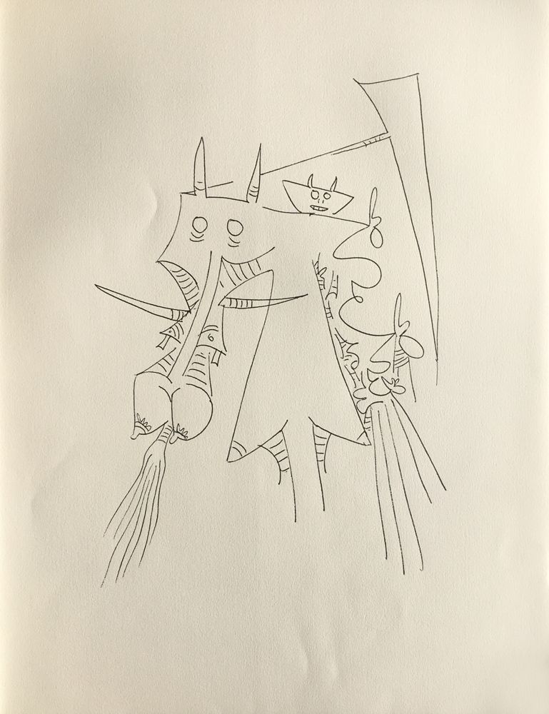 Lam Wilfredo   Typography And Poem By José Pierre   Fous Laughs In The Thickets Frontispiece