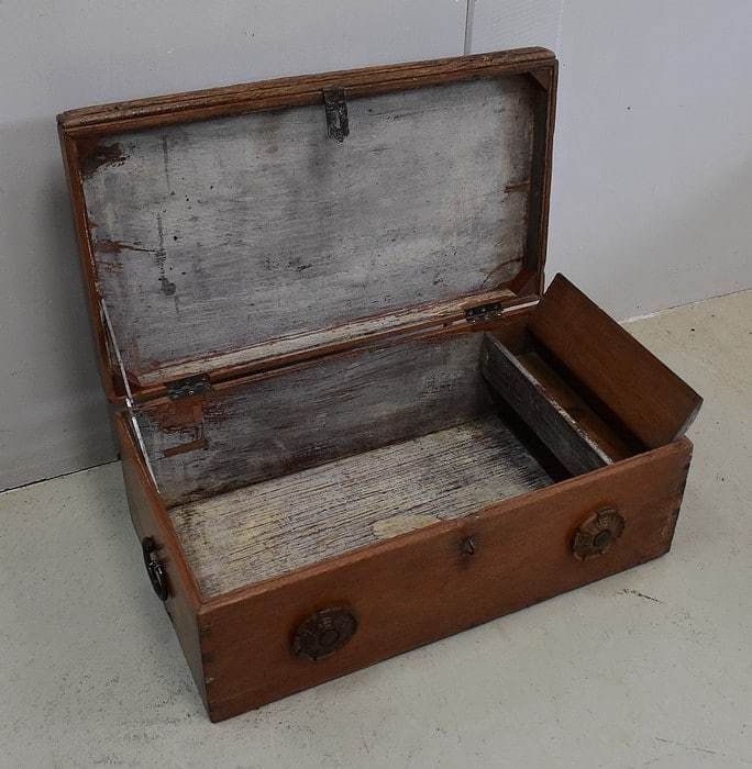 Solid Ash Chest And Iron Handles   Mid 19th Century photo Home Decor