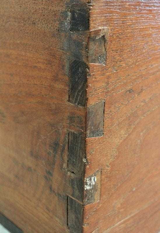 Home Decor Solid Ash Chest And Iron Handles   Mid 19th Century photo