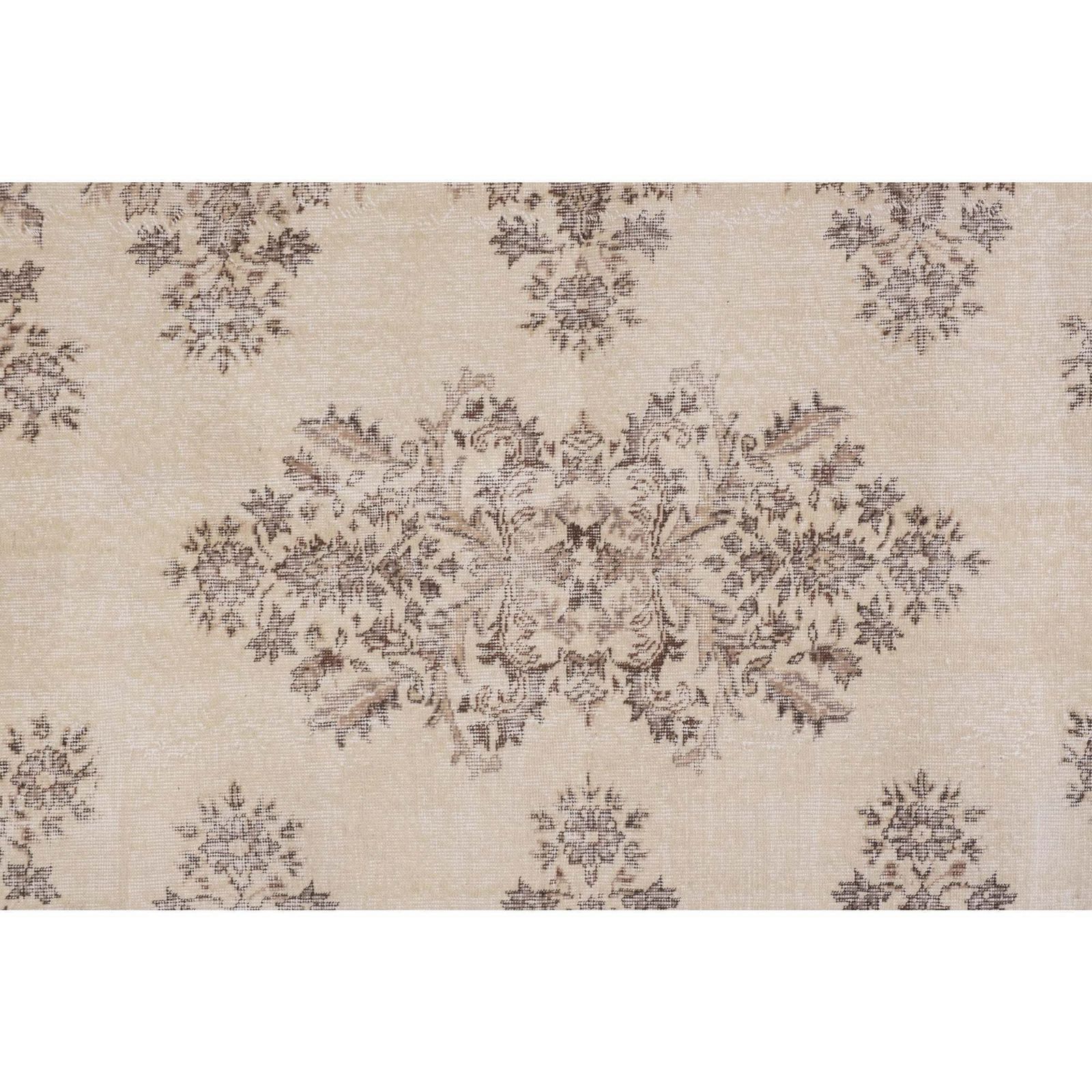Handgemaakt Medallion Bloemen Vloerkleed Oushak Beige Woonkamer photo buy