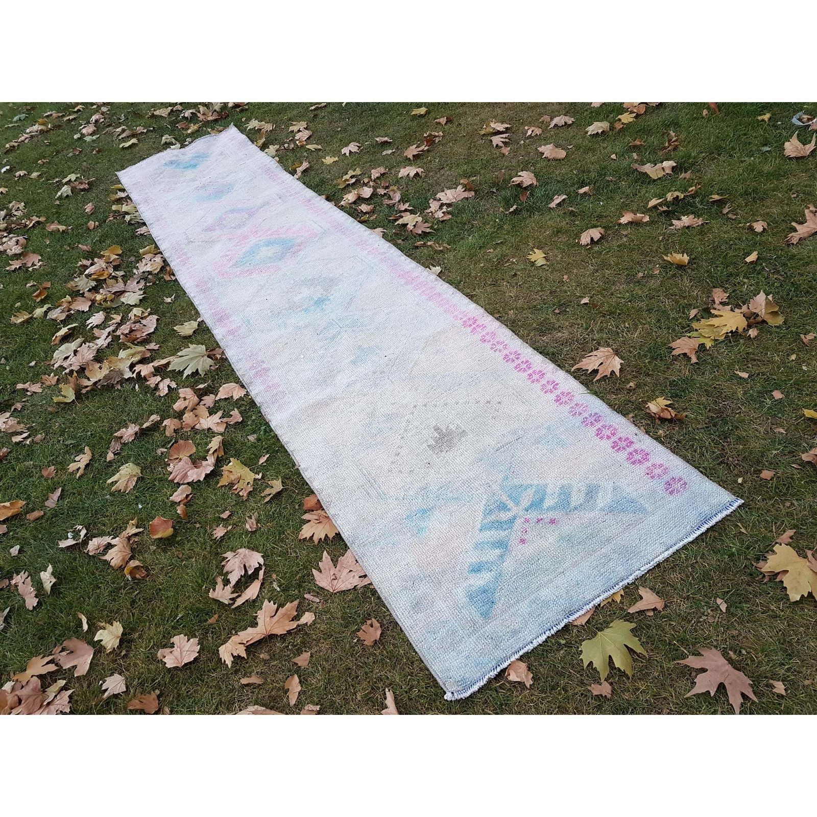 Hand Knotted Turkish Kurdish Runner Herki Rug Tribal Long Runner photo Textiles