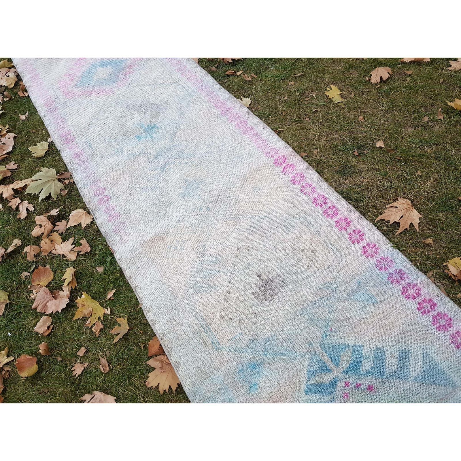 photo furniture Hand Knotted Turkish Kurdish Runner Herki Rug Tribal Long Runner