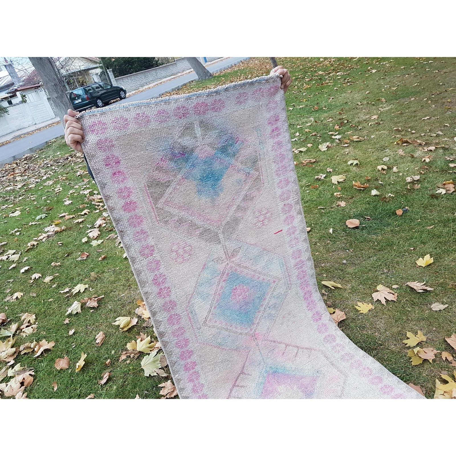 photo for sale Hand Knotted Turkish Kurdish Runner Herki Rug Tribal Long Runner