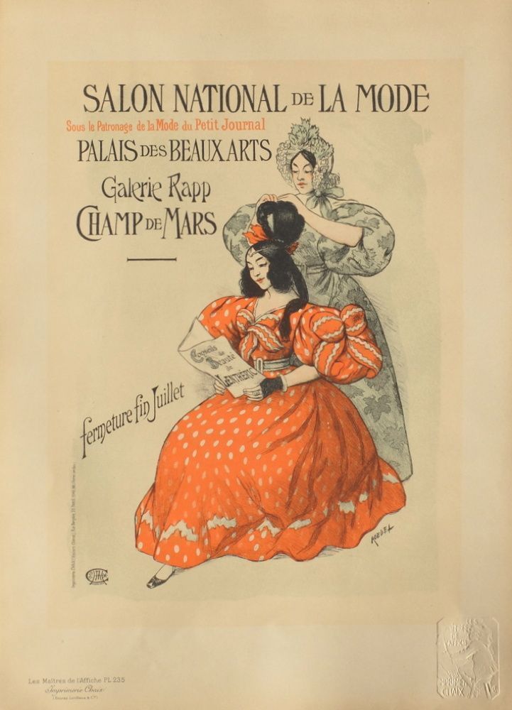 Roedel (1859 1900)   Lithograph Poster   National Fashion Show
