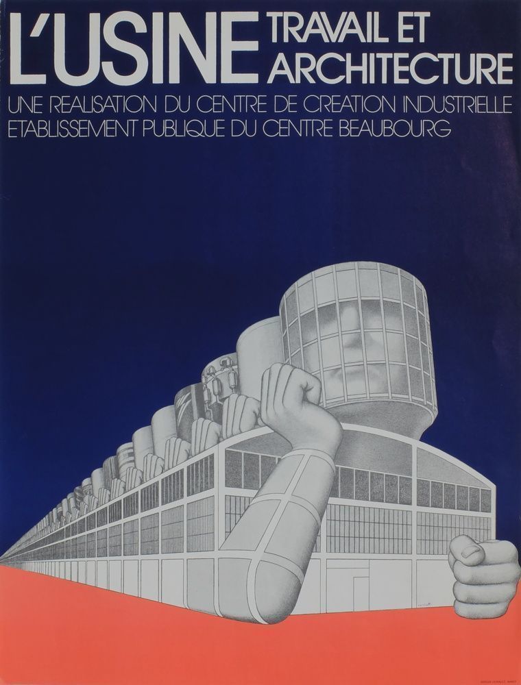 Castelli   Original Poster   The Work And Architecture Factory Cci Beaubourg